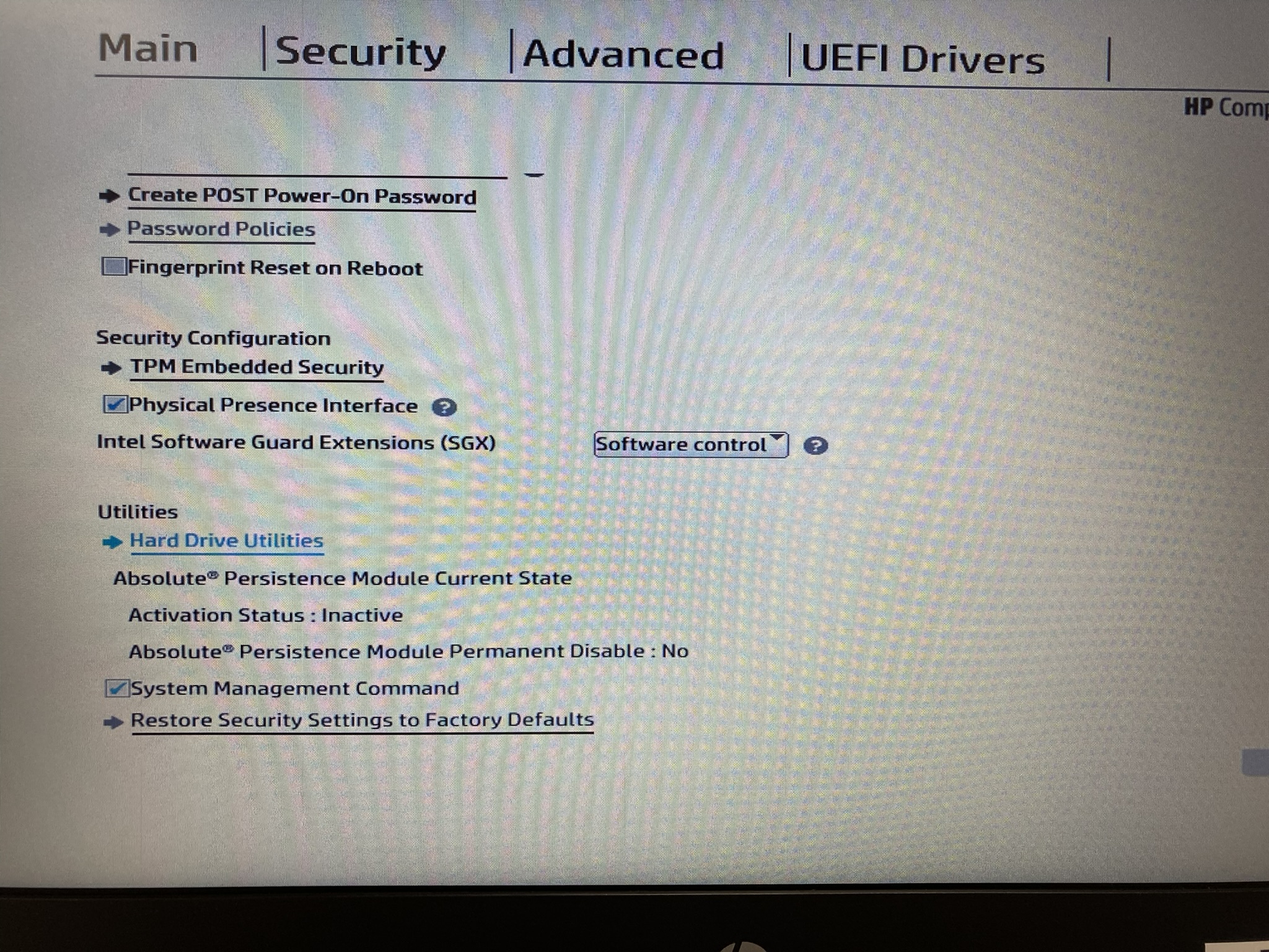 【HP】the hard drive’s security state cannot be changed. Cycle power to ...